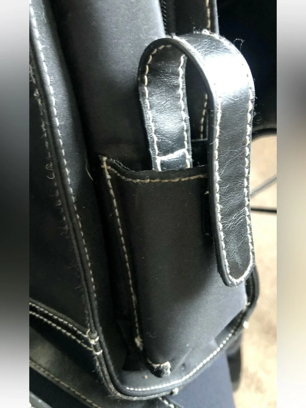 WORTHINGTON Women’s Black Faux Leather Laptop Business Bag.-Excellent Condition
